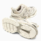 TWO-TONE SYNTHETIC LEATHER AND FABRIC SNEAKERS Balenciaga