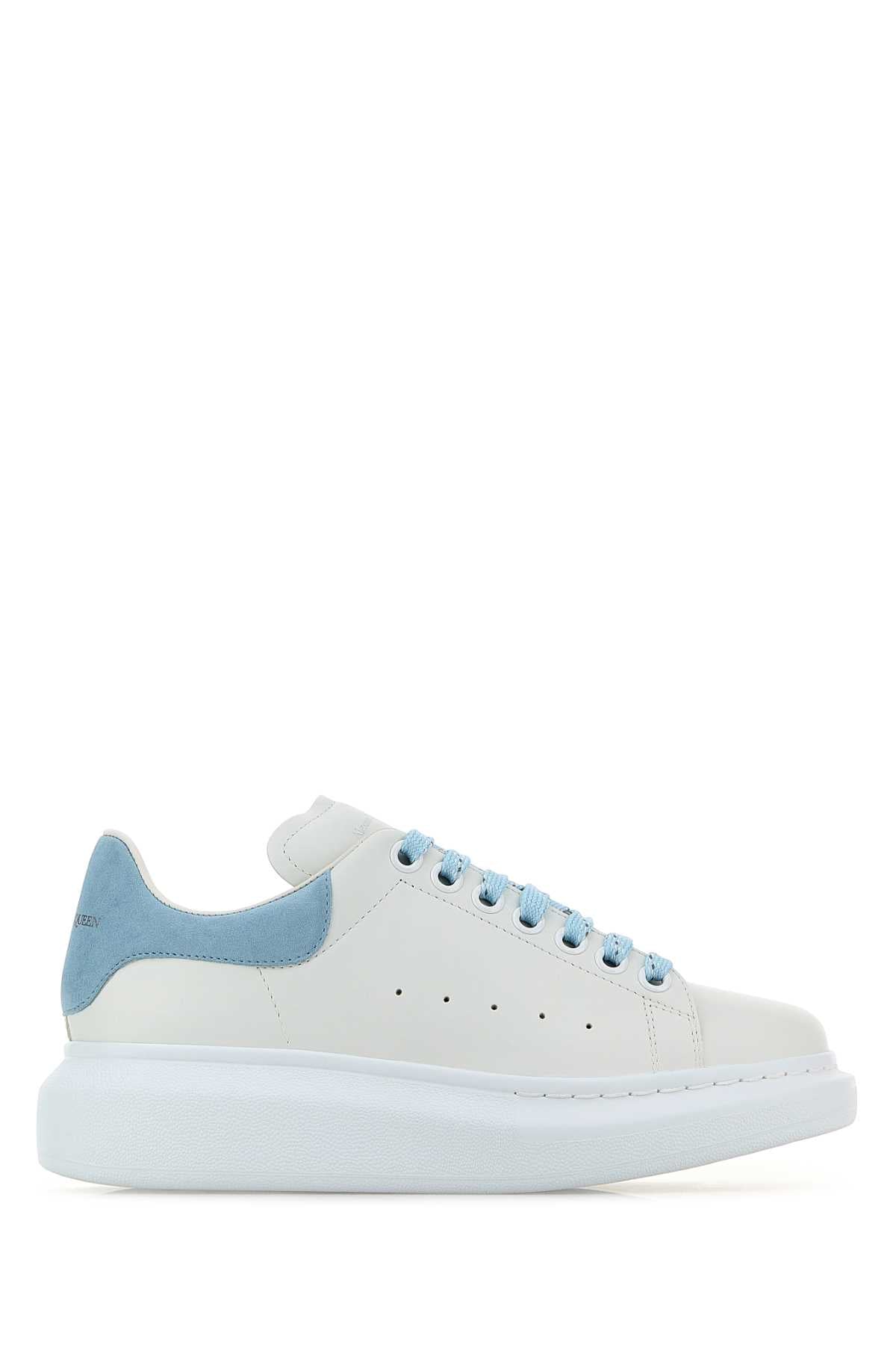 OVERSIZED SNEAKERS IN WHITE/POWDER BLUE Alexander McQueen WHITE 36