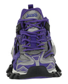 Multicolor Balenciaga low-top sneakers with lace-up closure, top view
