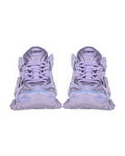 Purple Balenciaga Track sneakers with almond toe, top view