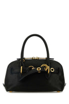 BLACK LEATHER MINI AVENTURE HANDBAG Miu Miu BLACK TU