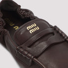 RUCHES LEATHER LOAFERS Miu Miu