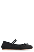 SATIN BALLET FLATS Miu Miu black 39