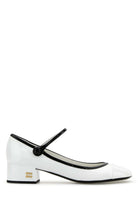 WHITE LEATHER PUMPS Miu Miu WHITE 37.5