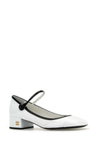 WHITE LEATHER PUMPS Miu Miu