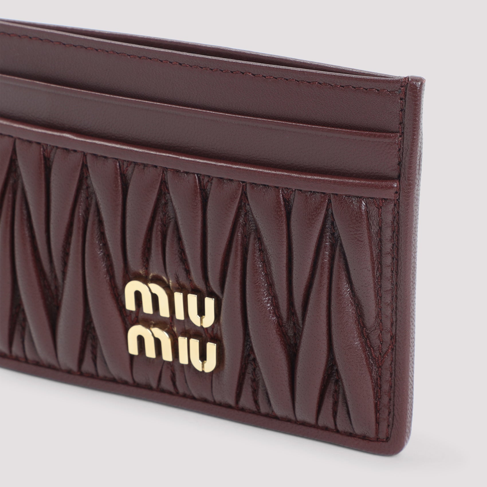 LAMB LEATHER CARDHOLDER Miu Miu
