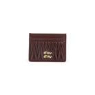 LAMB LEATHER CARDHOLDER Miu Miu RED UNICA