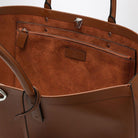 BROWN LEATHER VLOGO SHOPPING BAG Valentino Garavani