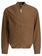 BROWN COTTON JACKET MANIFATTURA CECCARELLI BROWN 40