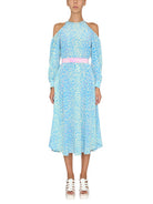 DRESS WITH ANIMAL PATTERN Stella McCartney AZURE 40