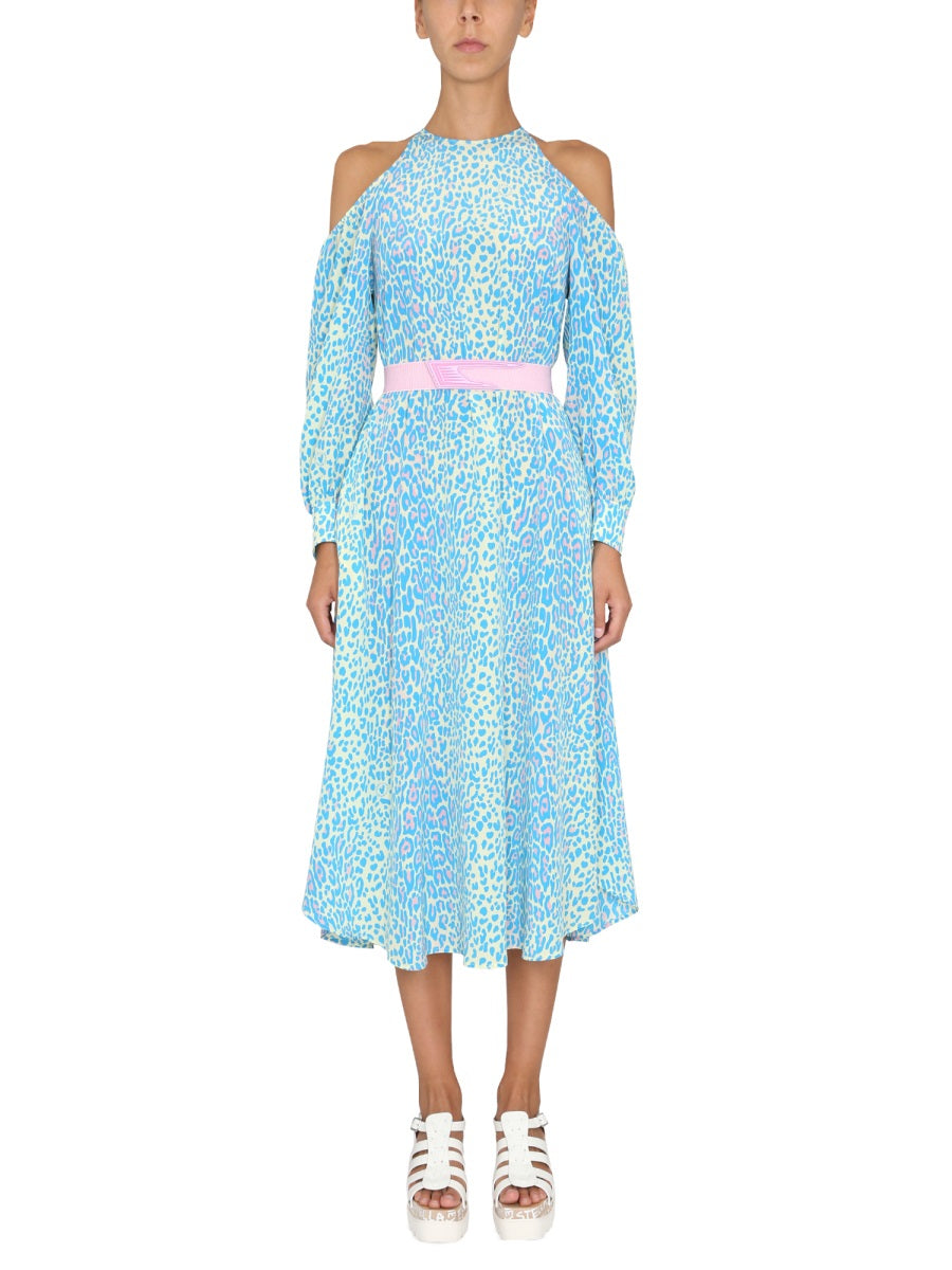 DRESS WITH ANIMAL PATTERN Stella McCartney AZURE 40