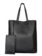 Black calf leather Bold shoulder bag by Saint Laurent, front view
