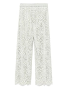 WHITE VISCOSA CLOTHING TROUSERS D.EXTERIOR
