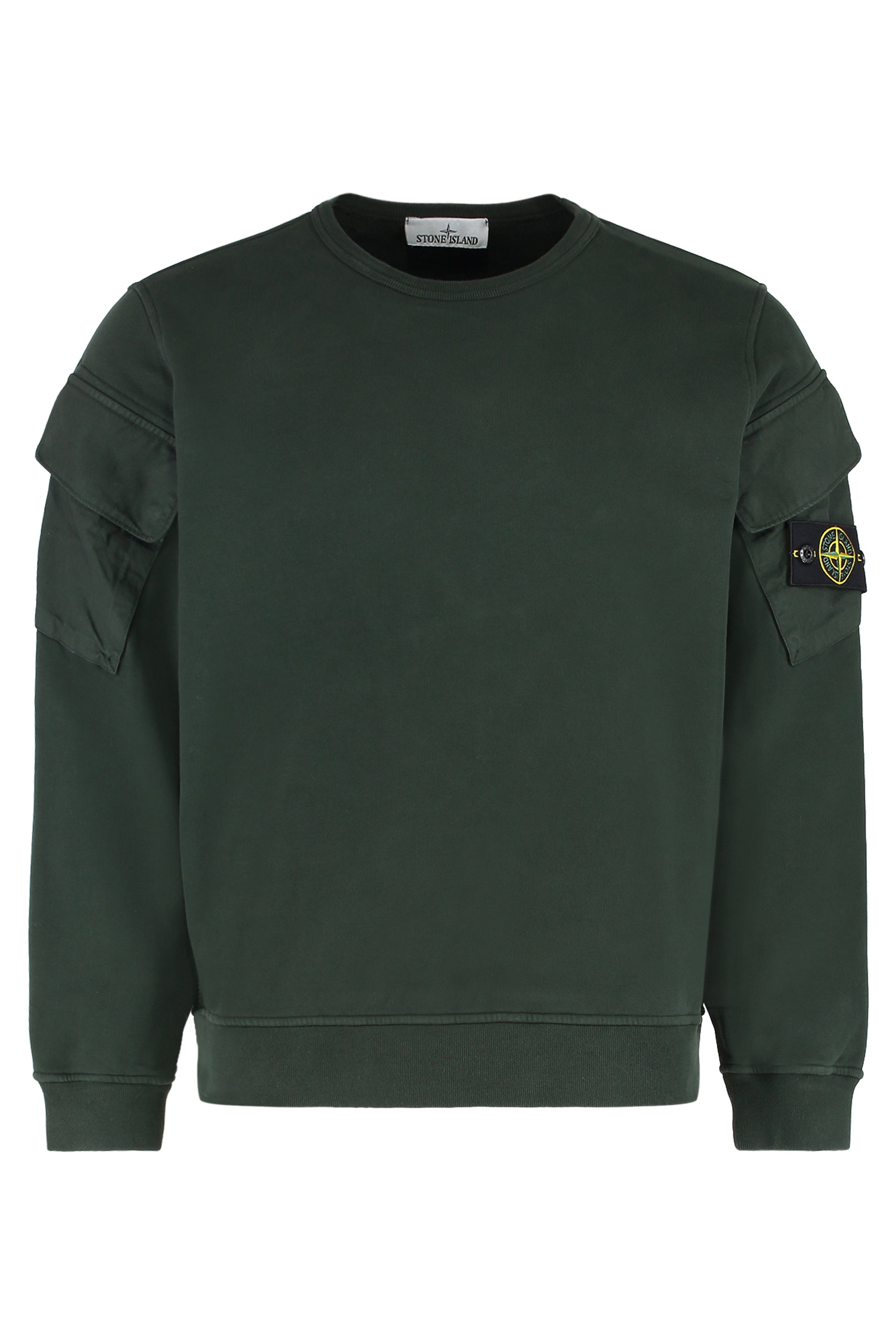 COTTON CREW-NECK SWEATSHIRT Stone Island green S