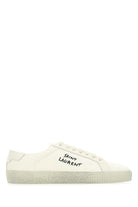 IVORY CANVAS SL/06 SNEAKERS Saint Laurent WHITE 36.5