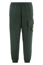COTTON TRACK-PANTS Stone Island green S