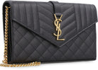 MONOGRAM LEATHER WALLET ON CHAIN Saint Laurent