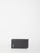 TINY CASSANDRE FRAGMENTS CARDHOLDER Saint Laurent BLACK QT