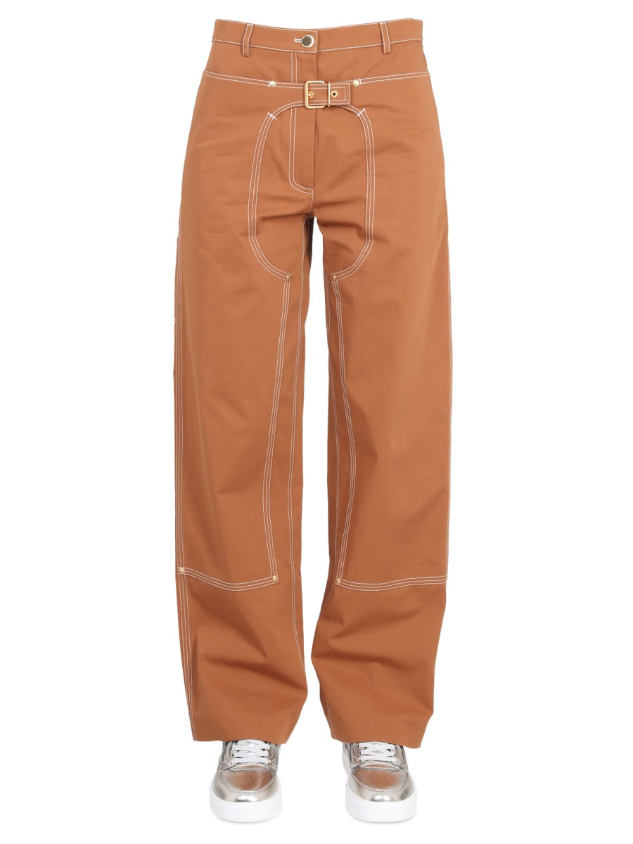 PANTS WITH BUCKLE Stella McCartney BROWN 42