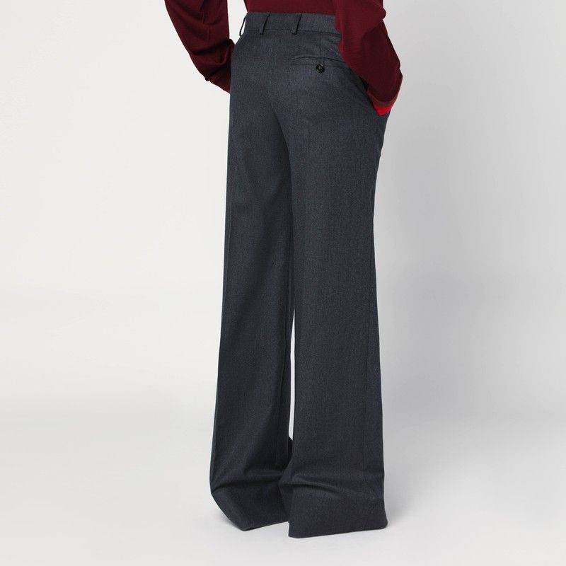 WOOL FLARED TROUSERS Stella McCartney grey 42