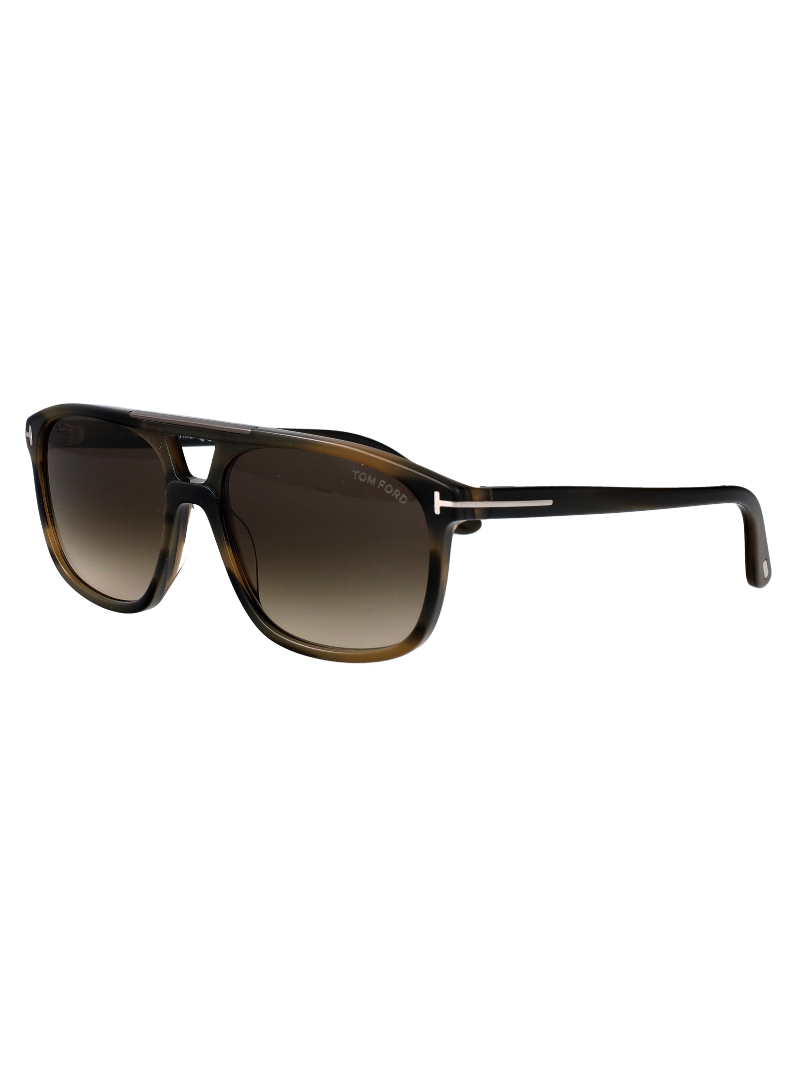 Havana acetate square sunglasses BRIANNA-02 by Tom Ford, front view