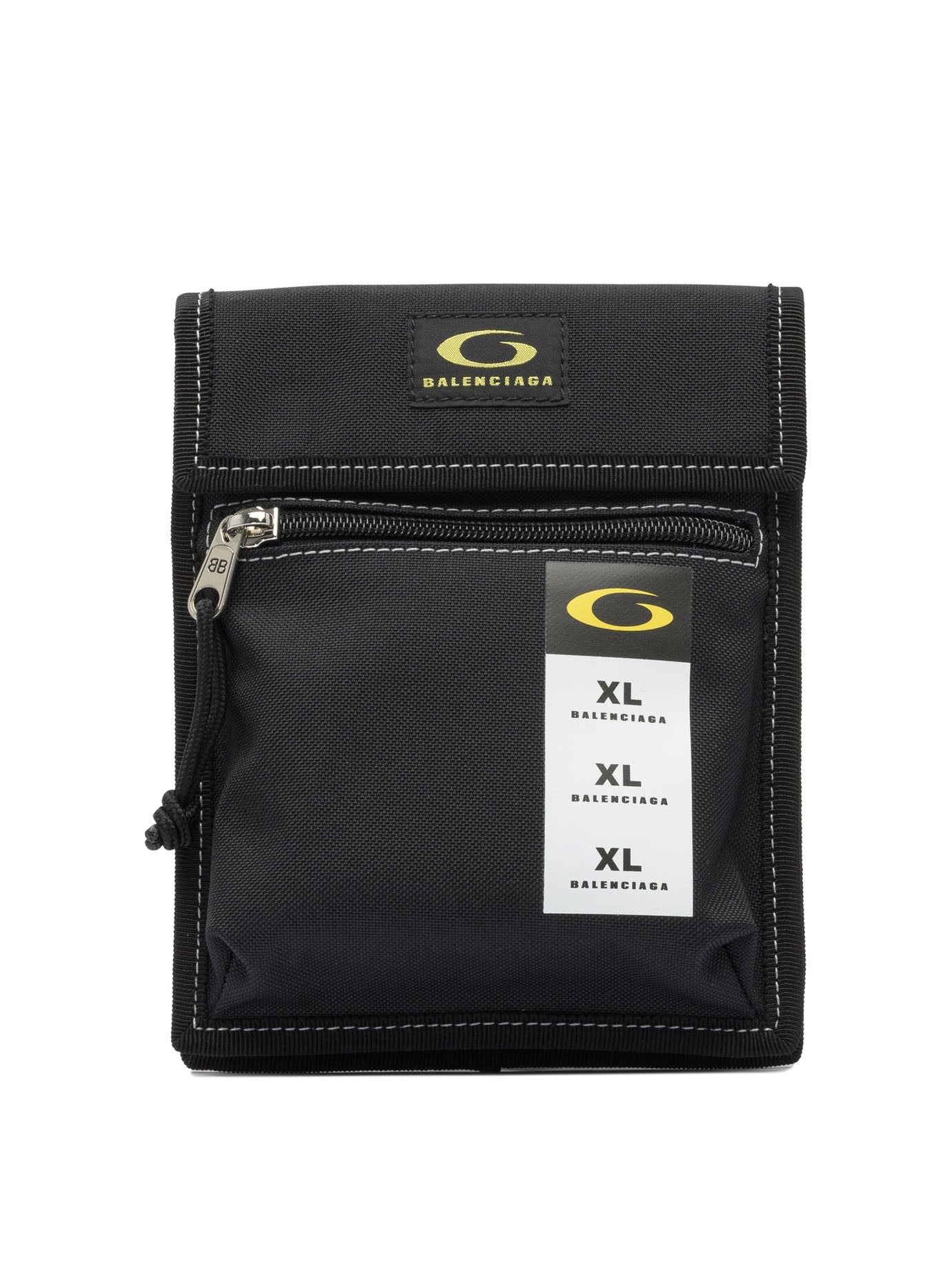 BLACK COTTON CROSSBODY BAG Balenciaga BLACK U