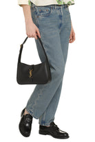 Saint Laurent shoulder bag interior showing zippered pocket compartment