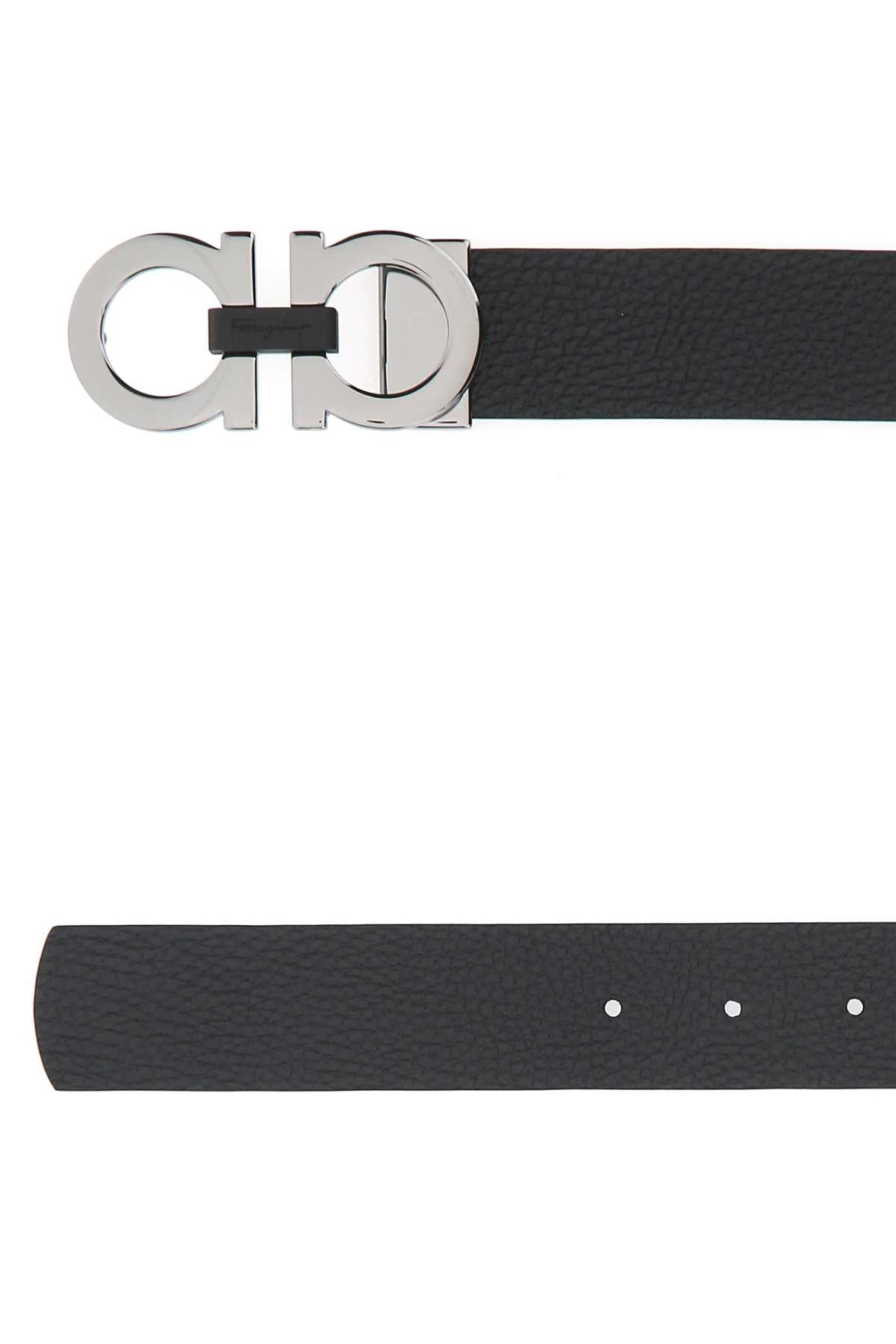 BLACK LEATHER REVERSIBLE BELT Ferragamo