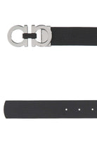BLACK LEATHER REVERSIBLE BELT Ferragamo