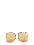 OCCHIALE DA SOLE RETTANGOLARE Gucci GOLD UNI