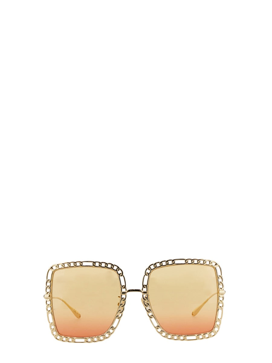OCCHIALE DA SOLE RETTANGOLARE Gucci GOLD UNI