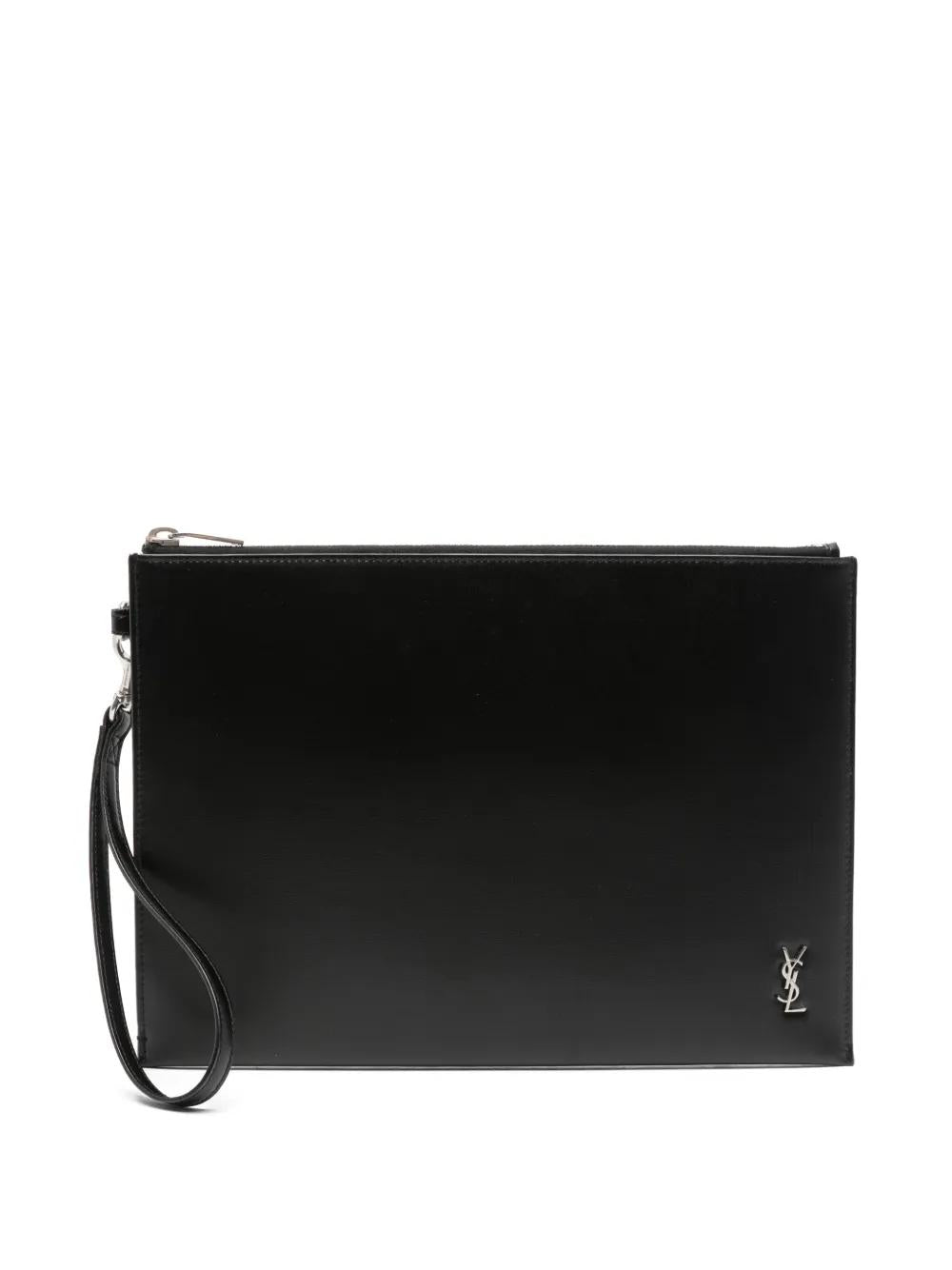PORTA TABLET MONOGRAM Saint Laurent BLACK UNI