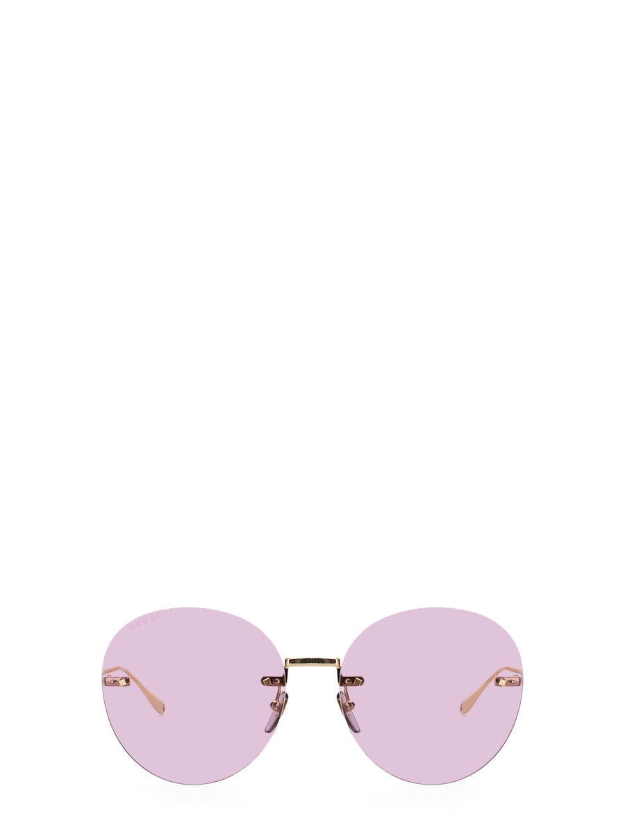 ROUND FRAME SUNGLASSES Gucci GOLD UNI