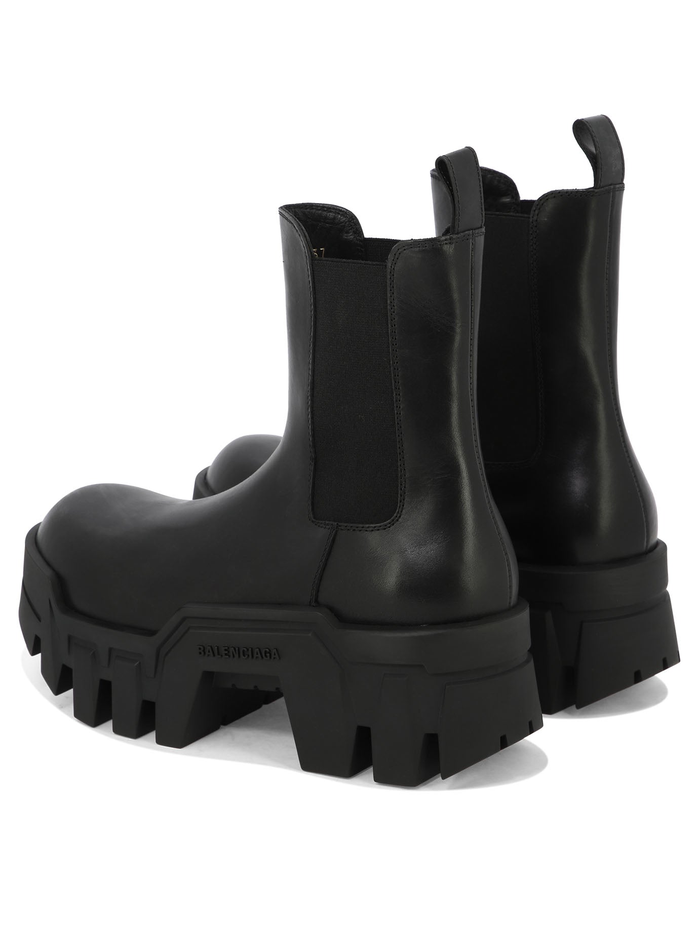BLACK RUBBER ANKLE BOOTS Balenciaga