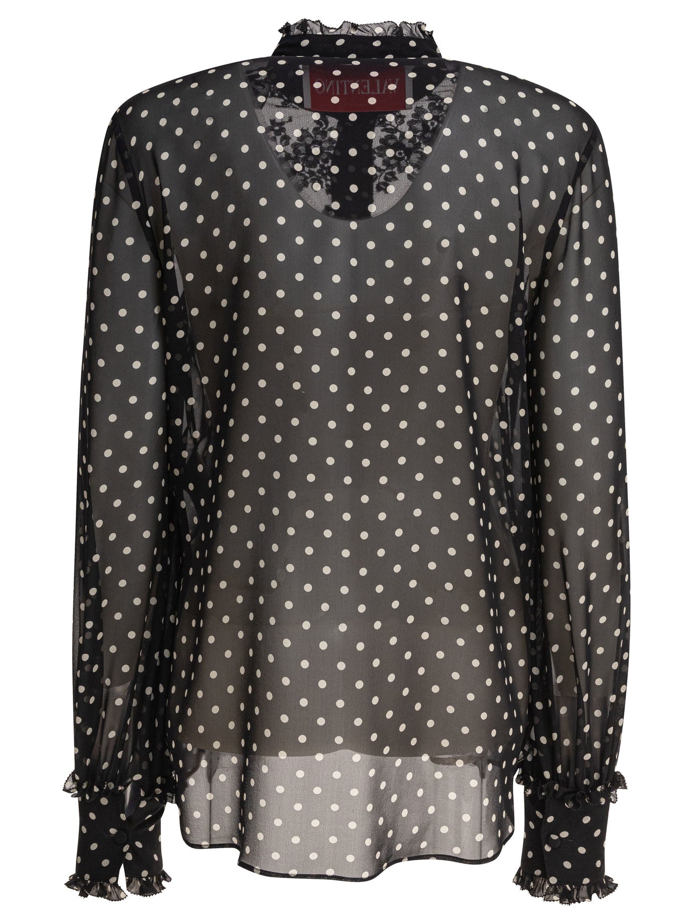 BLACK SILK SHIRT Valentino