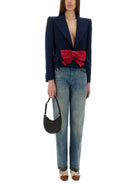 NAVY BLUE VISCOSE BLAZER Valentino Garavani