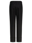 BLACK WOOL TROUSERS Valentino