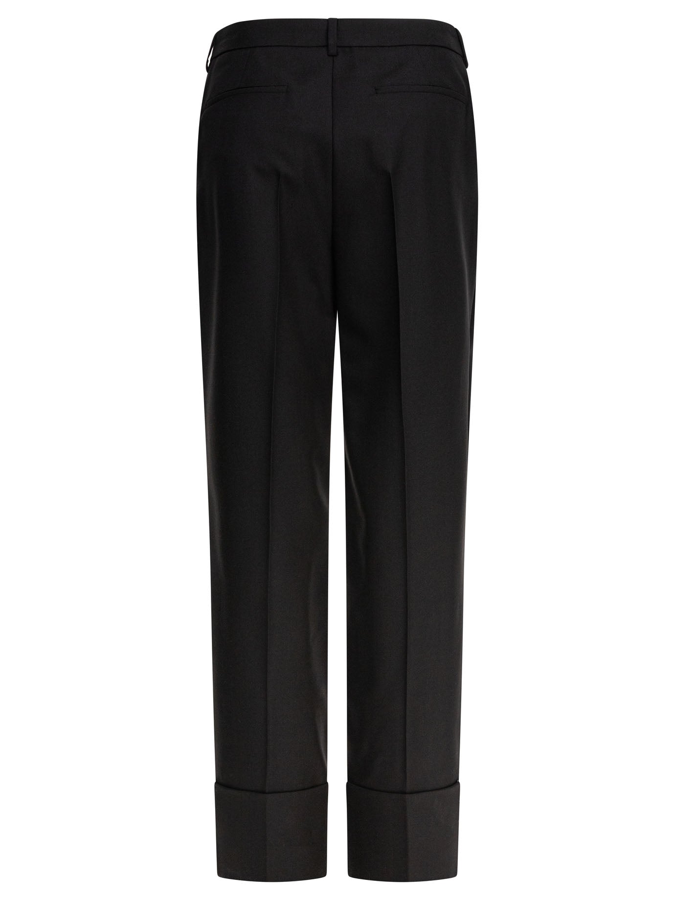 BLACK WOOL TROUSERS Valentino