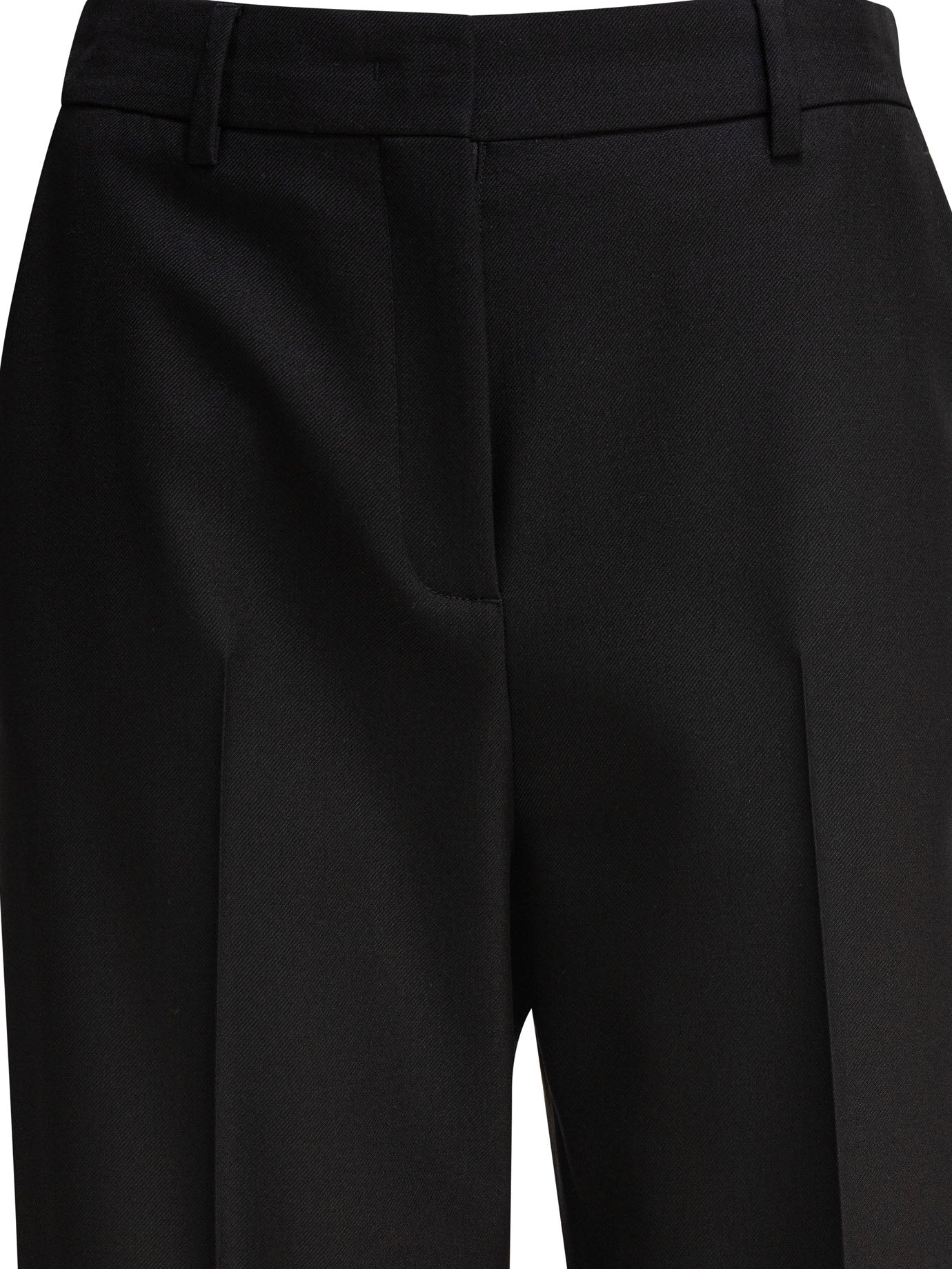 BLACK WOOL TROUSERS Valentino