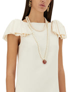 IVORY WOOL BLEND DRESS Valentino Garavani