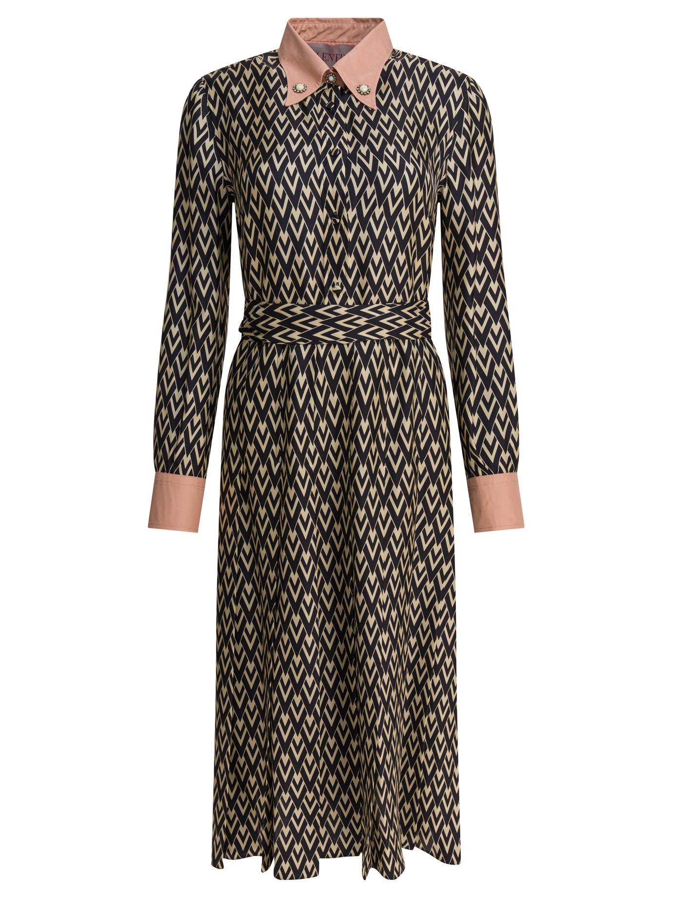 BLACK SILK DRESS Valentino BLACK 42