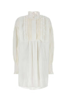 WHITE COTTON BLEND DRESS Valentino Garavani WHITE 44