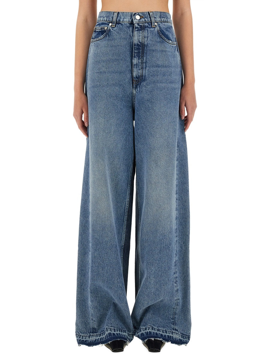 WIDELEG JEANS WITH CONTRASTING PANELS Stella McCartney DENIM 26