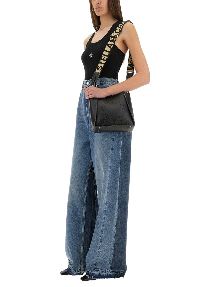 WIDELEG JEANS WITH CONTRASTING PANELS Stella McCartney