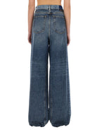 WIDELEG JEANS WITH CONTRASTING PANELS Stella McCartney