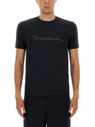 SIGNATURE LOGO TSHIRT Giorgio Armani BLUE 52
