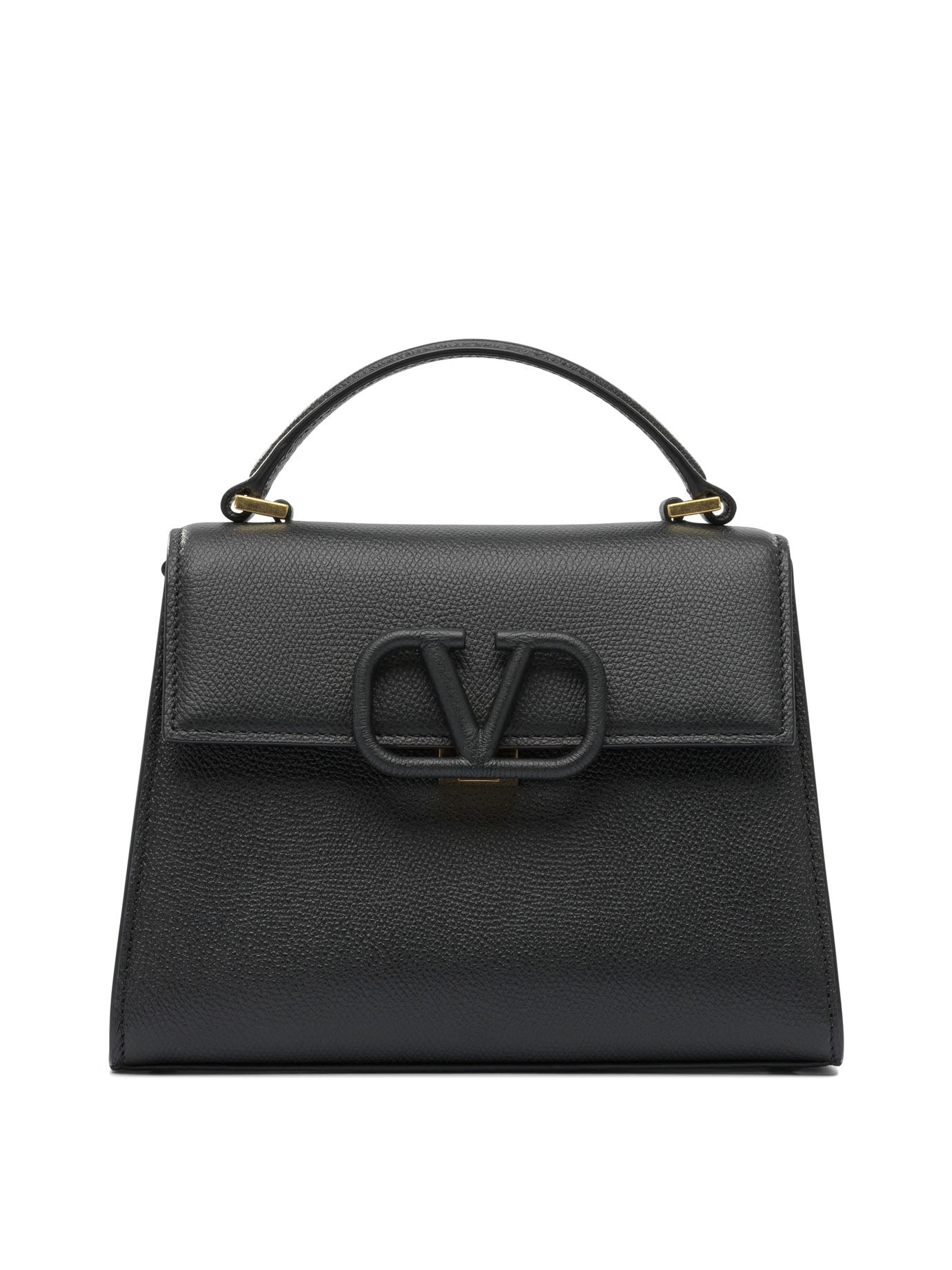 BLACK LEATHER HANDBAG Valentino Garavani BLACK UNI