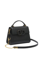 BLACK LEATHER HANDBAG Valentino Garavani