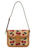 EMBROIDERED RAFFIA 9T05 CROSSBODY BAG Valentino Garavani PRINTED TU