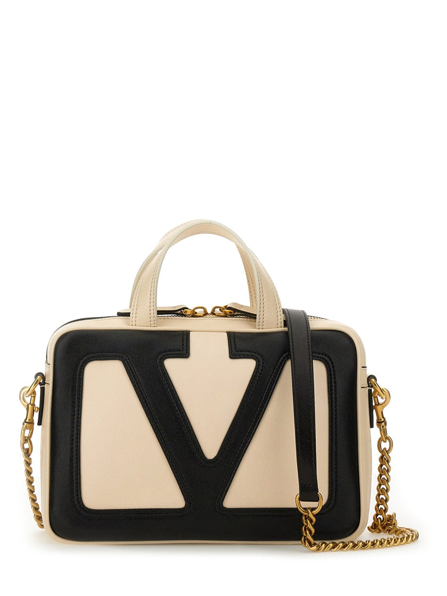 IVORY LEATHER VIVA SUPERSTAR HANDBAG Valentino Garavani WHITE TU